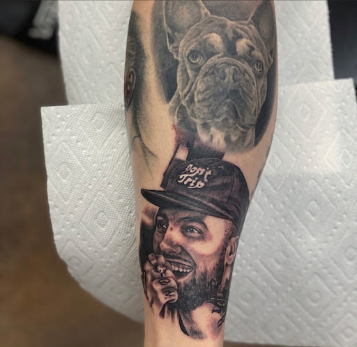 Explore skull tattoo cover up ideas, creative tattoo ideas in Bozeman, available at East Main Ink