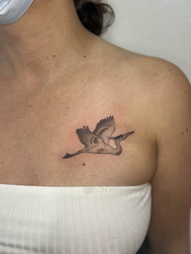 Explore boyfriend name tattoo ideas on chest, creative tattoo ideas in Snohomish, available at Valley Roots Studio