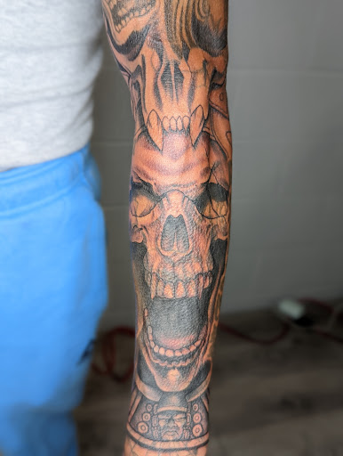 Explore good chest tattoo ideas, creative tattoo ideas in Longmont, available at Sharkys Paradise