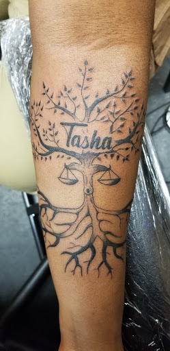 Explore patch work tattoo ideas, creative tattoo ideas in Cleveland, available at Body Revolution Tattoos & Body Piercings