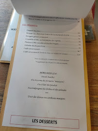 Menu du Le Bistrot du Golf à Saint-Jacques-de-la-Lande