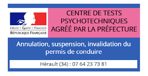 Centre d'examen de conduite Centre de Tests Psychotechniques | Permis de conduire | Lunel (Hérault - 34) Lunel