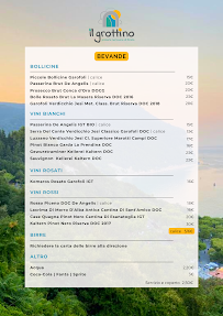 Menu du Il Grottino à Sirolo