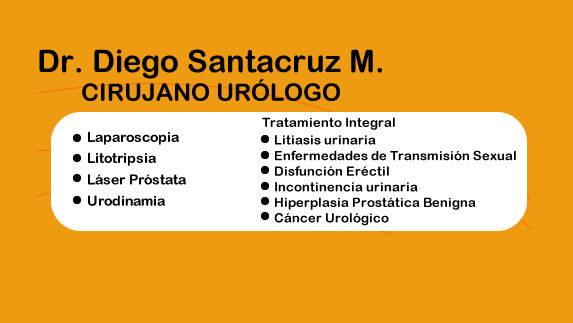 Dr. Diego Santacruz - AXXIS Urología - Quito