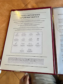 Menu du La Macina à Massa Lubrense