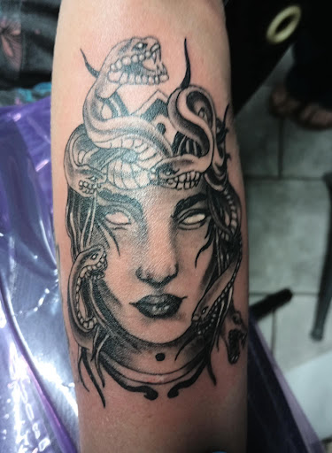 Explore bloodborne tattoo ideas, creative tattoo ideas in Waco, available at INKFLO TATTOO & PIERCING