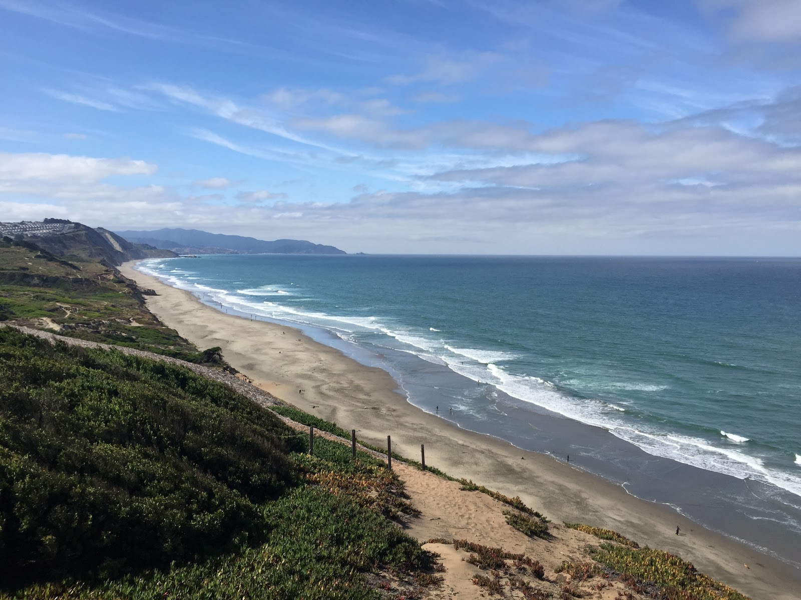 Photo of Funston Beach with long straight shore