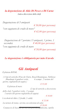 Gusto Secondo Me à Barberino Tavarnelle menu