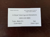 In Style Tailoring and Alterations - Photo 2 - Car repair in Chagrin Falls, OH, Cleveland