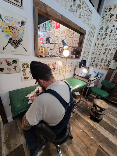 Explore easy flash tattoo ideas, creative tattoo ideas in Kansas City, available at Grimm Tattoo and Bert Grimm Museum