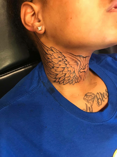 Explore gangster tattoo ideas, creative tattoo ideas in Lexington, available at LexInk Tattoo