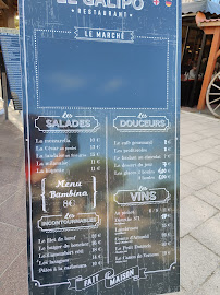 Restaurant Le Galipo à Carcans (la carte)