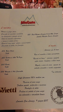 Menu / carte de Locanda San Lorenzo à Alpago