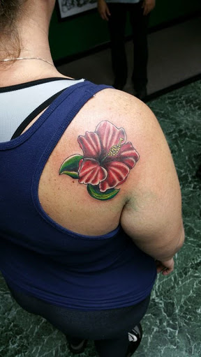 Explore tattoo on shoulder ideas, creative tattoo ideas in Beverly Hills, available at R-N-R Custom Tattoos