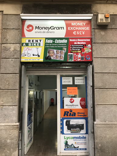 Servicios de transferencias de dinero Barcelona