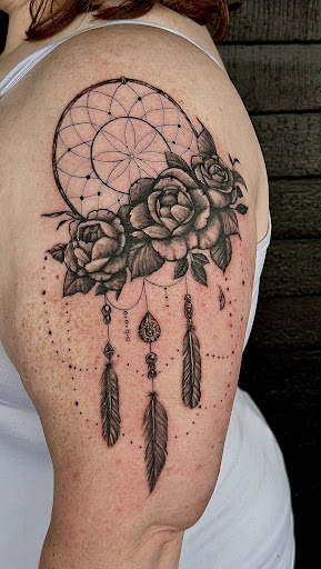 Explore fishing pole tattoo ideas, creative tattoo ideas in Fort Oglethorpe, available at The Helm Tattoo & Piercing