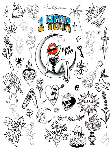 Explore tattoo ideas for men neck, creative tattoo ideas in Venice, available at KISS KISS TATTOO & PIERCING