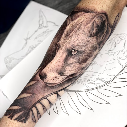 Explore mens tattoo sleeve ideas, creative tattoo ideas in Savannah, available at tattoos by delan