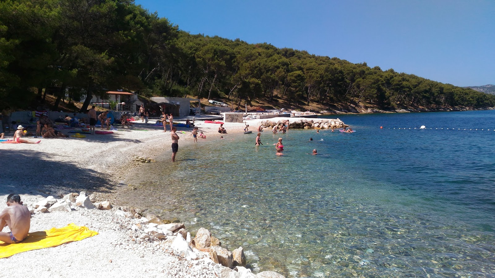 Foto van Stari Porat beach met turquoise puur water oppervlakte