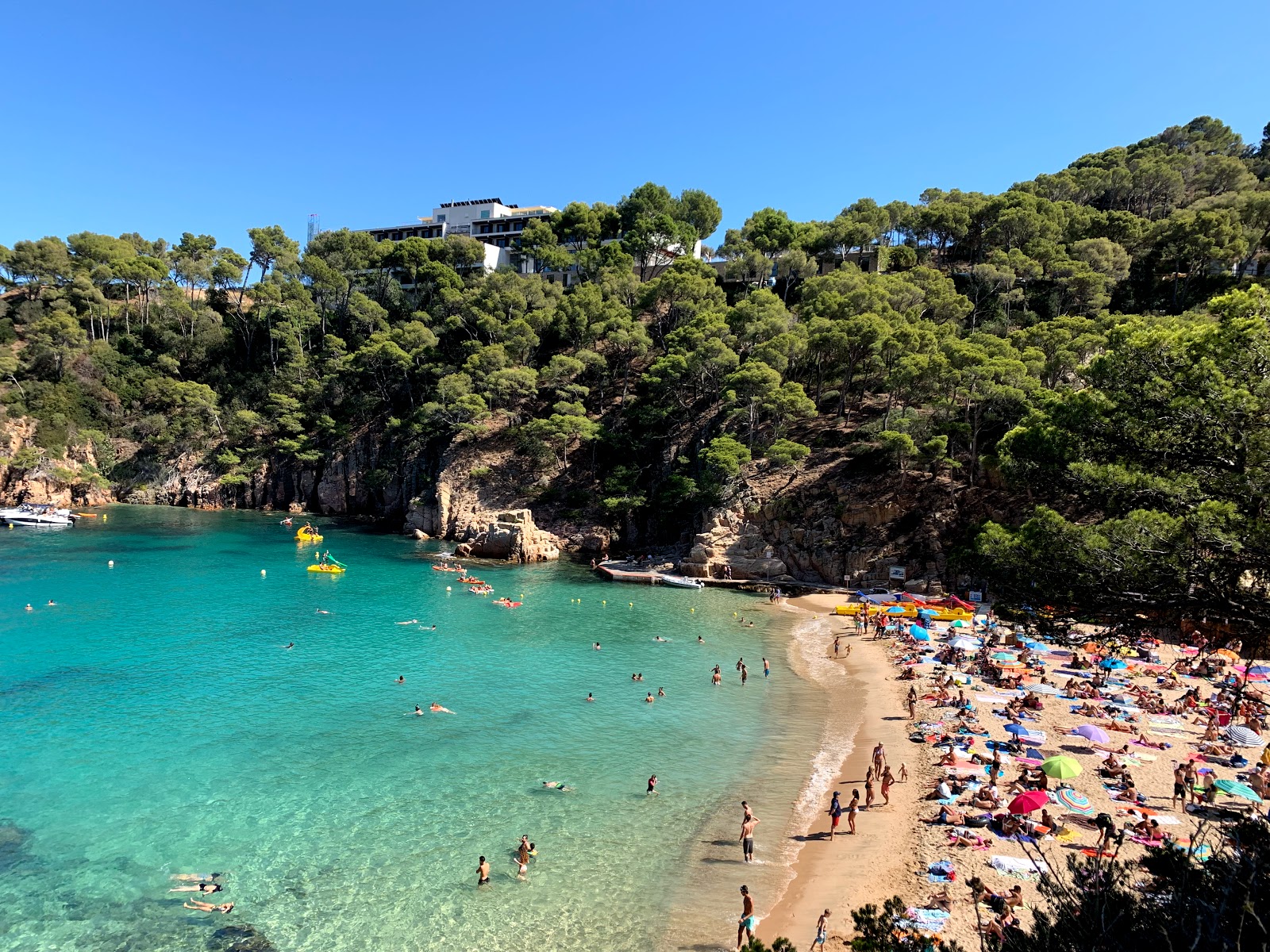 Photo de Plage d'Aiguablava avec un niveau de propreté de très propre