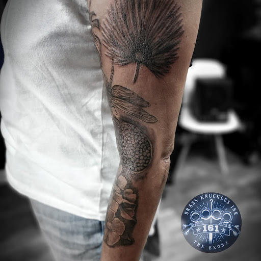 Explore rectangle tattoo ideas, creative tattoo ideas in Bronx, available at Brass Knuckles Ink Tattoo Studio