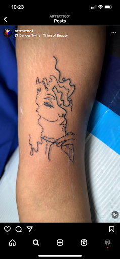 Explore lightsaber tattoo ideas, creative tattoo ideas in Addison, available at Rising Phoenix Tattoo and Body Piercing