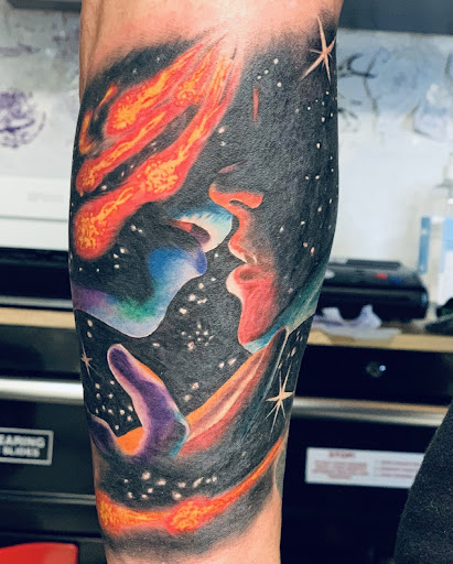 Explore tricep tattoo ideas, creative tattoo ideas in Holland, available at Mi Vida Ink