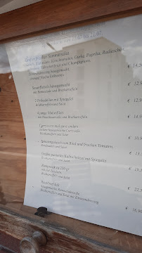 Menu / carte de Heimathäppchen à Reinbek