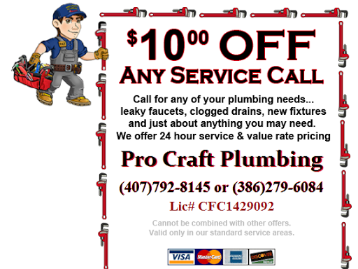 Plumber «Pro Craft Plumbing», reviews and photos, 230 Courtland Blvd, Deltona, FL 32738, USA