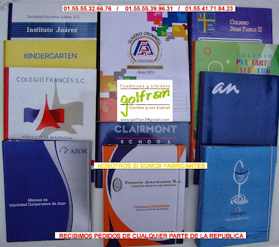 Cuadernos Cosidos Golfran portada