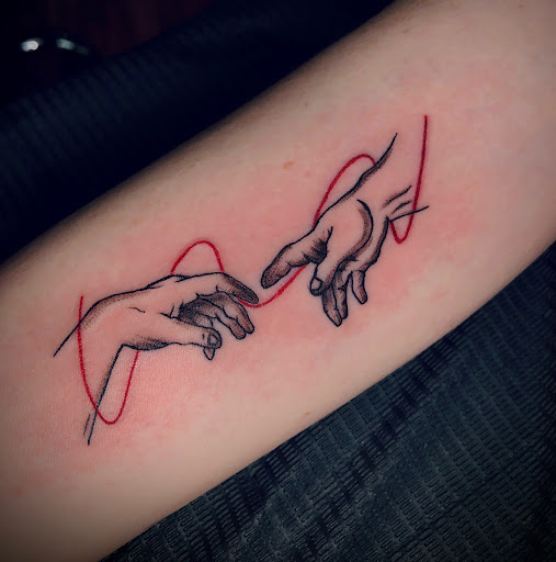 Explore mother daughter son tattoo ideas, creative tattoo ideas in North Tonawanda, available at Dark Side Ink Tattoo Studio