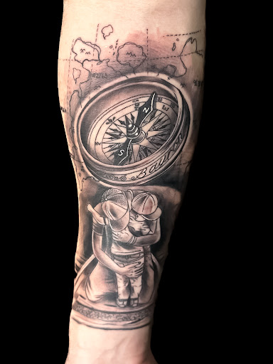 Explore black and red tattoo ideas, creative tattoo ideas in Hialeah, available at Ink Demons