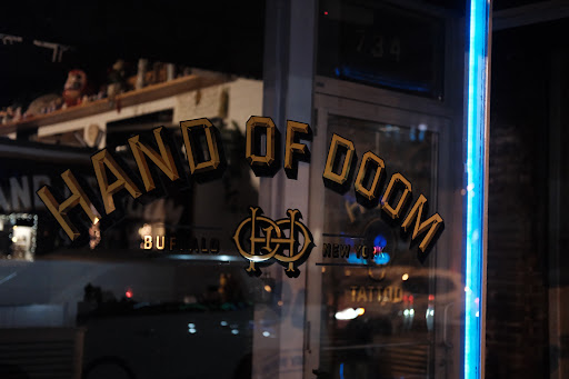 Explore gore tattoo ideas, creative tattoo ideas in Buffalo, available at Hand Of Doom Tattoo