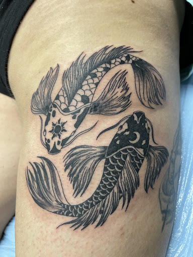 Explore lucky 13 tattoo ideas, creative tattoo ideas in Myrtle Beach, available at Aces High Tattoo