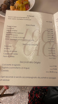 Ristorante Locanda Cacciatori à Ponte dell'Olio carte