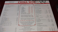 Carte du China wok - Restaurant Asiatique à Sallanches à Sallanches
