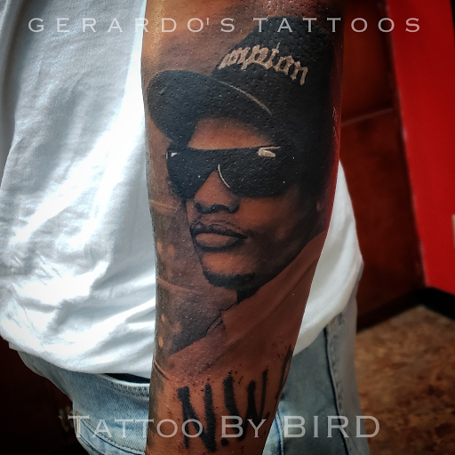 Explore small bat tattoo ideas, creative tattoo ideas in Houston, available at Gerardos Tattoos