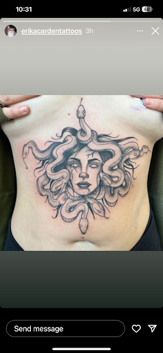 Explore under chin tattoo ideas, creative tattoo ideas in Saint Augustine, available at Ms. Deborahs Fountain of Youth Tattoo & Body Piercing