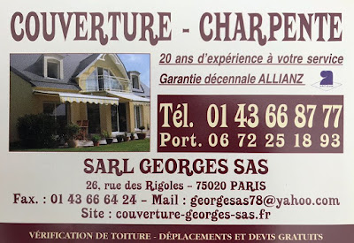 Georges Sas Couverture | Couvreur Paris à Paris