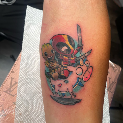 Explore forearm sleeve tattoo ideas for guys, creative tattoo ideas in Somerdale, available at Royal Ink