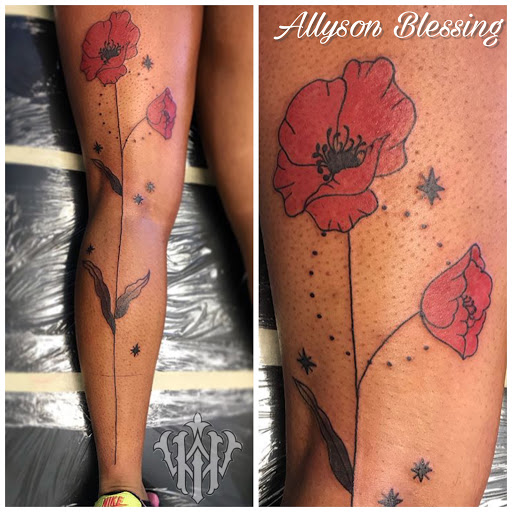 Explore flowers for tattoo ideas, creative tattoo ideas in Kent, available at War Horse Ink