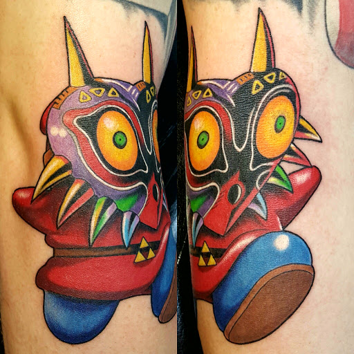 Explore elbow tattoo ideas male, creative tattoo ideas in Roseville, available at Fallen Angel Tattoo