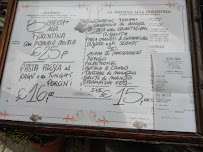 Trattoria Bordino à Florence carte