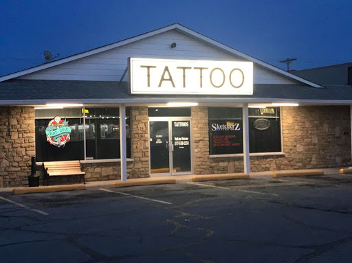 Tattoo Shop «Sketcherz Tattoo Company», reviews and photos, 801 Loews Blvd, Greenwood, IN 46142, USA
