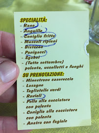 La Baracchetta di Luni à Dogana menu