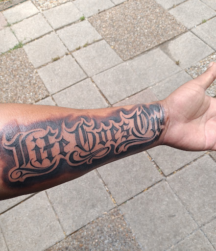 Explore 1 2 sleeve tattoo ideas, creative tattoo ideas in Dallas, available at Artistic Encounter