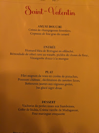Menu / carte de Les Jalles à Paris