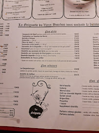 Restaurant La Grignotte Du Vieux Bourbon à Bourbon-Lancy (le menu)