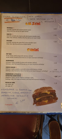 Ristorante Pizzeria La Lira à Bagni di Lucca menu