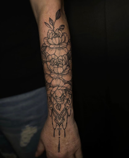 Explore science tattoo ideas, creative tattoo ideas in Warwick, available at Alex Quinn Tattoos